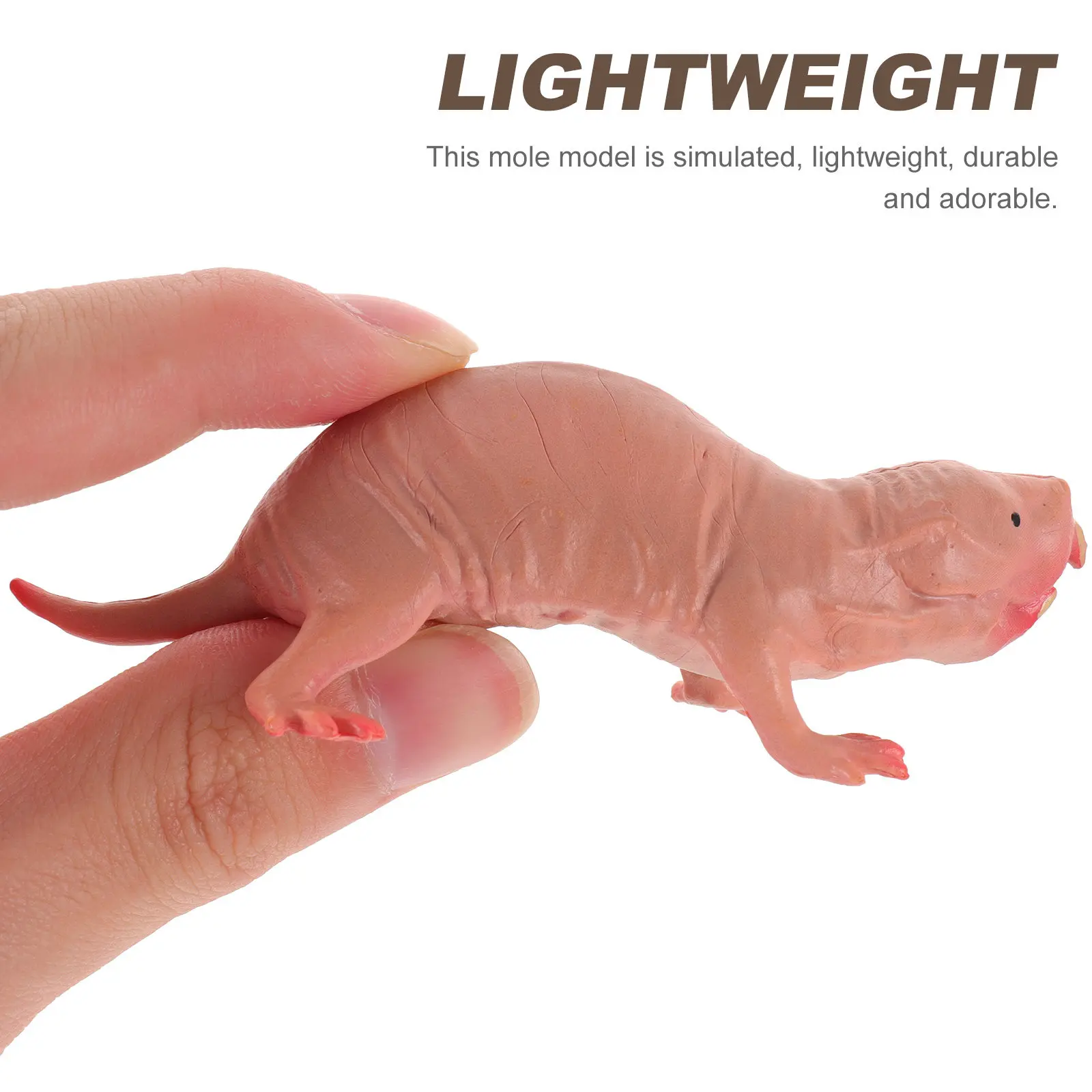 

Simulated Mole Animal Craft Lovely Decorative Small Plastic Mole Sculpture for Desk Garden Home Decor Animal Modeling Craft