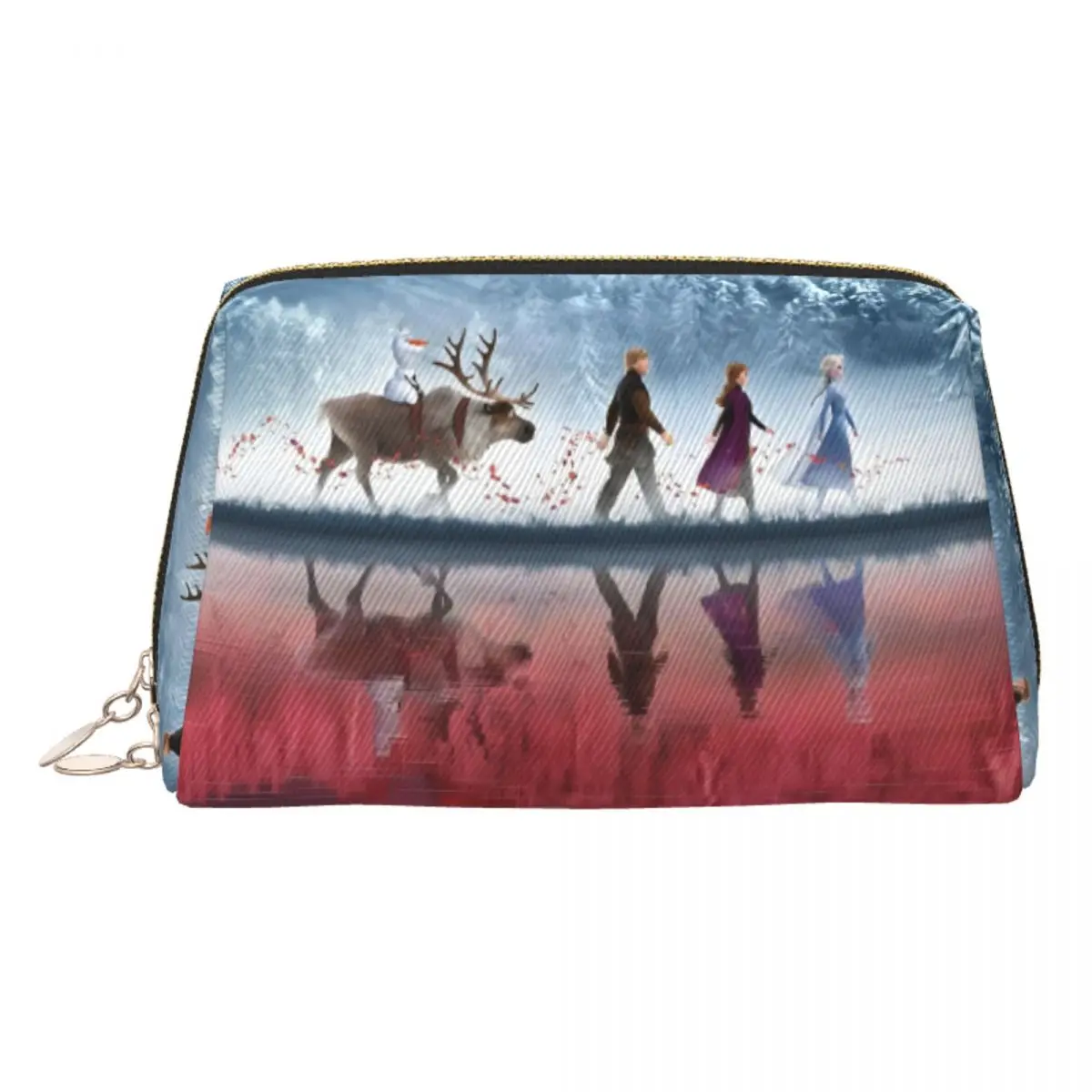 

Custom Frozen Walking Cosmetic Bag Women Fashion Large Capacity Anna Princess Makeup Case Beauty Storage Toiletry Bags