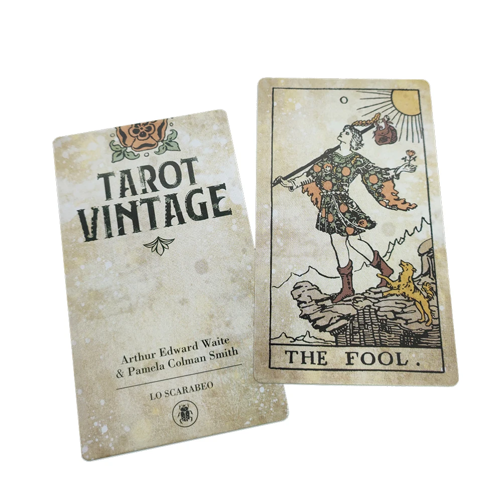 12x7CM Tarot Vintage Divination Cards with Guide Book Divination antiqued look for readers who want a more historical feel