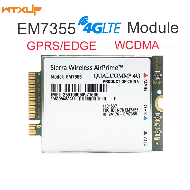 

4G Module card Sierra Wireless AirPrime EM7355 Gobi5000 WWAN HSPA WCDMA NGFF card for Asus toshiba laptop