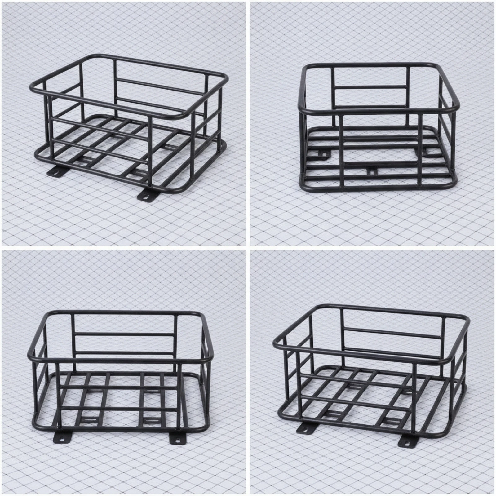 Rear Cargo Box Rack Heavy-Duty Delivery Food Box Rack Motorcycle Rear Cargo Shelf Welded Quick and Easy Installation