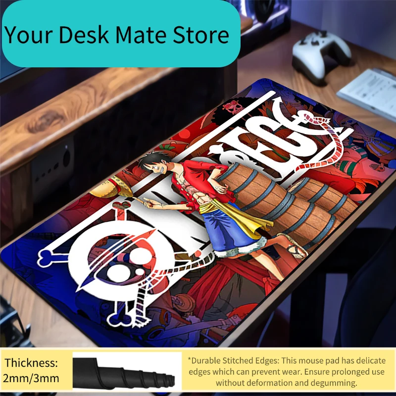 Mouse Pad one piece 90x40cm Anime Gaming Accessories Mousepad Gamer xxl Completo Computer Keyboard Pad Carpet Desk Mat Varmilo