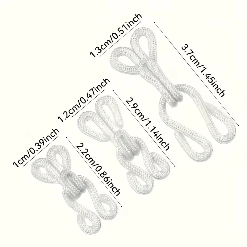 10 Pairs Invisible Hidden Clothes Hooks, Multifunctional Sewing Accessories for Jeans, Skirts, Lingerie & Bras