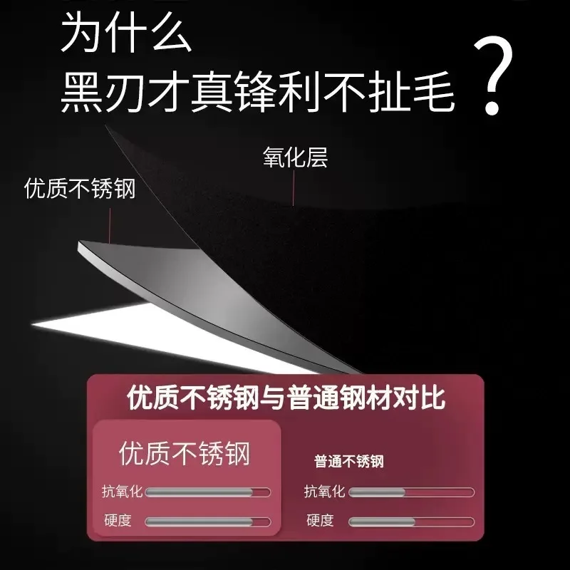 1PC Silver Black Precision Round Head Safety Nose Hair Scissors Neutral Stainless Steel Scissors Personal Cleaning Care Tools