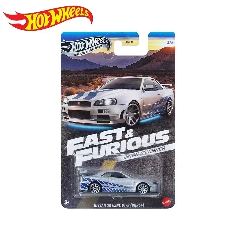 Genuine Hot Wheels Brian O\'connor Fast & Furious Car Model Ford Mitsubishi Toyota Supra Nissan Toys for Boys Movie Metal Vehicle