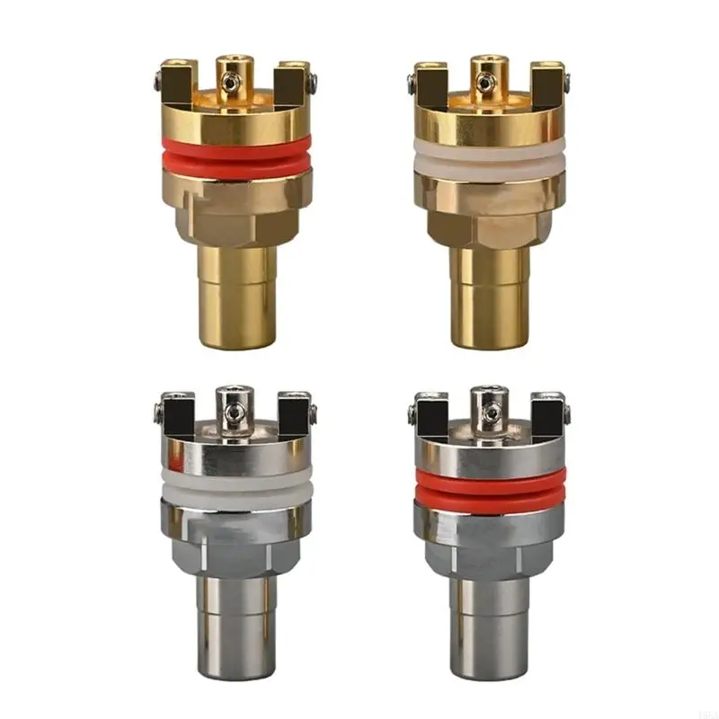 

Hifi Connectors Pair Solderless Terminals Gold/Rhodium Finish for Auditory Equipment and Home Theater