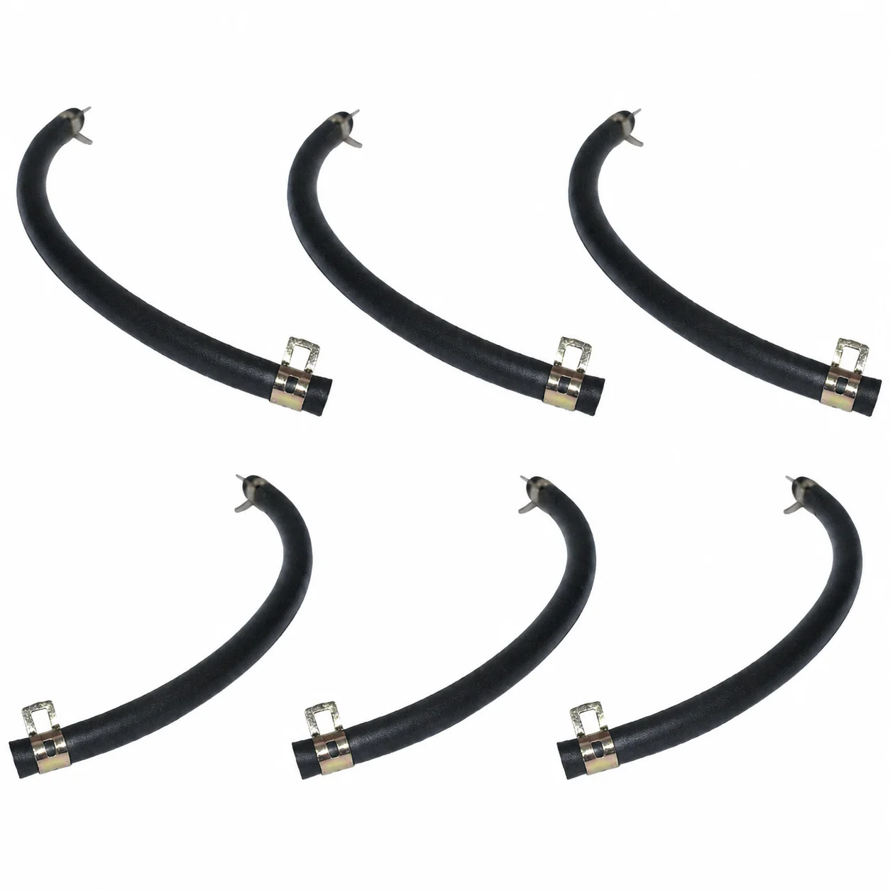 Fuel Line Kit w/ Clamps, Replacement for Honda GX110 GX120 GX140 GX160 GX200 Engine, 91424-Z4F-801 Z5F-801 Z5F-802 Z5L-801, 6Pcs
