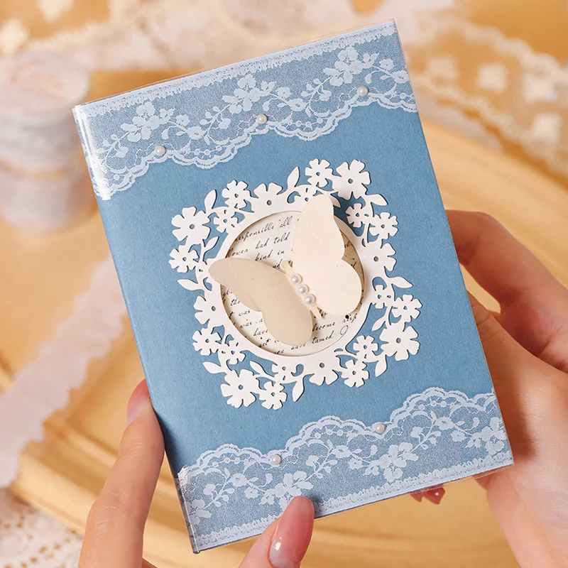 3 Rolls Imitation French Palace Lace Border Washi Tape, Elegant White Lace Stickers for Junk Journal Decoration view 6