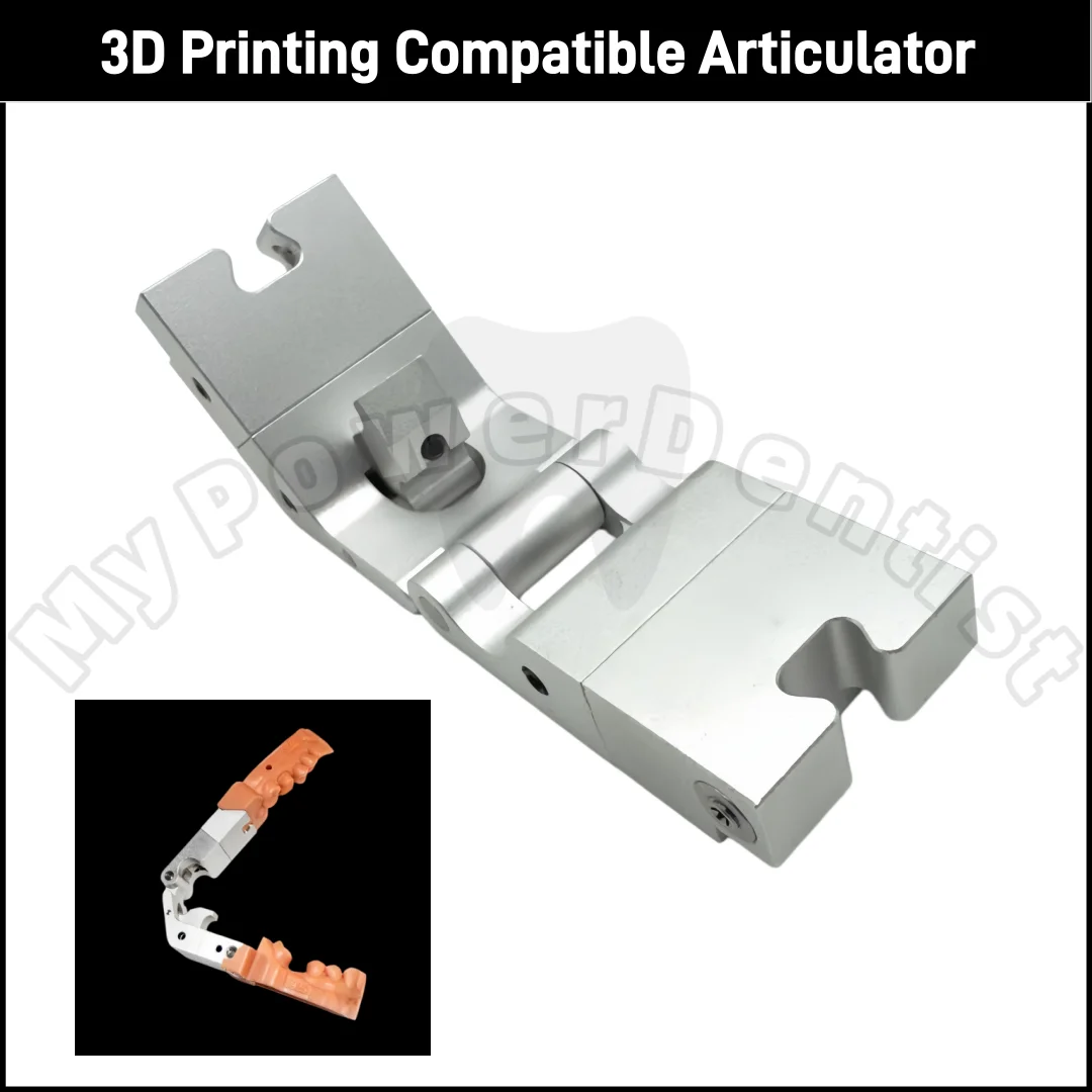 1Pcs Dental Articulator Digital Lab 3D Printing Teeth Model Base Articulator Compatiblew with 3-Shape