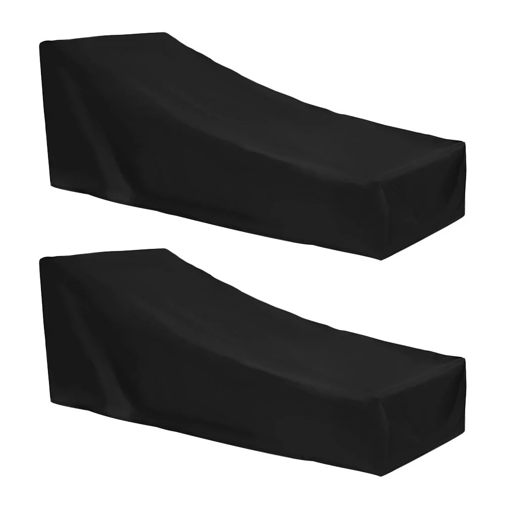 

2Pcs Beach Chair Cover Waterproof Anti-Uv Breathable Lounge Sunlounger Protector Outdoor Patio Cover Chair Protector