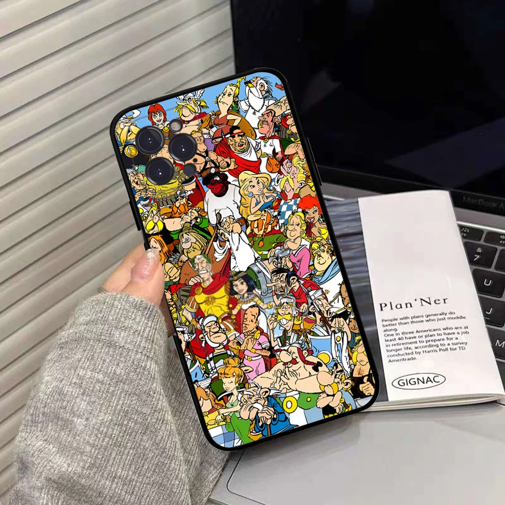 A-Asterix And Obelix Mousepad Silicone Soft for iphone 15 14 13 12 11 Pro Mini XS MAX 8 7 6 Plus X XS XR Cover