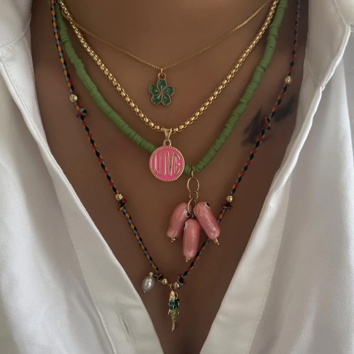 Thumbnail 2 - #61 Latest Layered Necklaces Offers