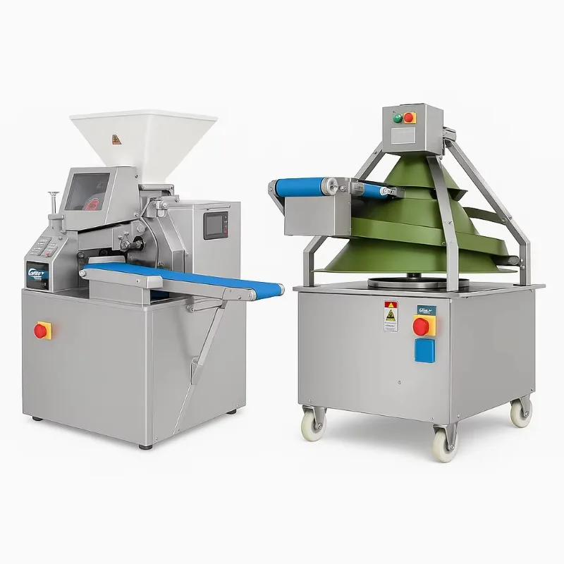 Automatic Industrial Dough Divider Rounder Equipment Custom Bakery Machinery for Bun, Bread, Pizza Dough Processing Line