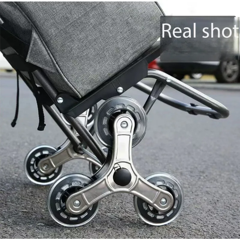 Stair Climbing Shopping Cart Wheels Heavy Duty Caster Replacement, Wear Resistant Roller for Grocery Trolley Spare Accessory