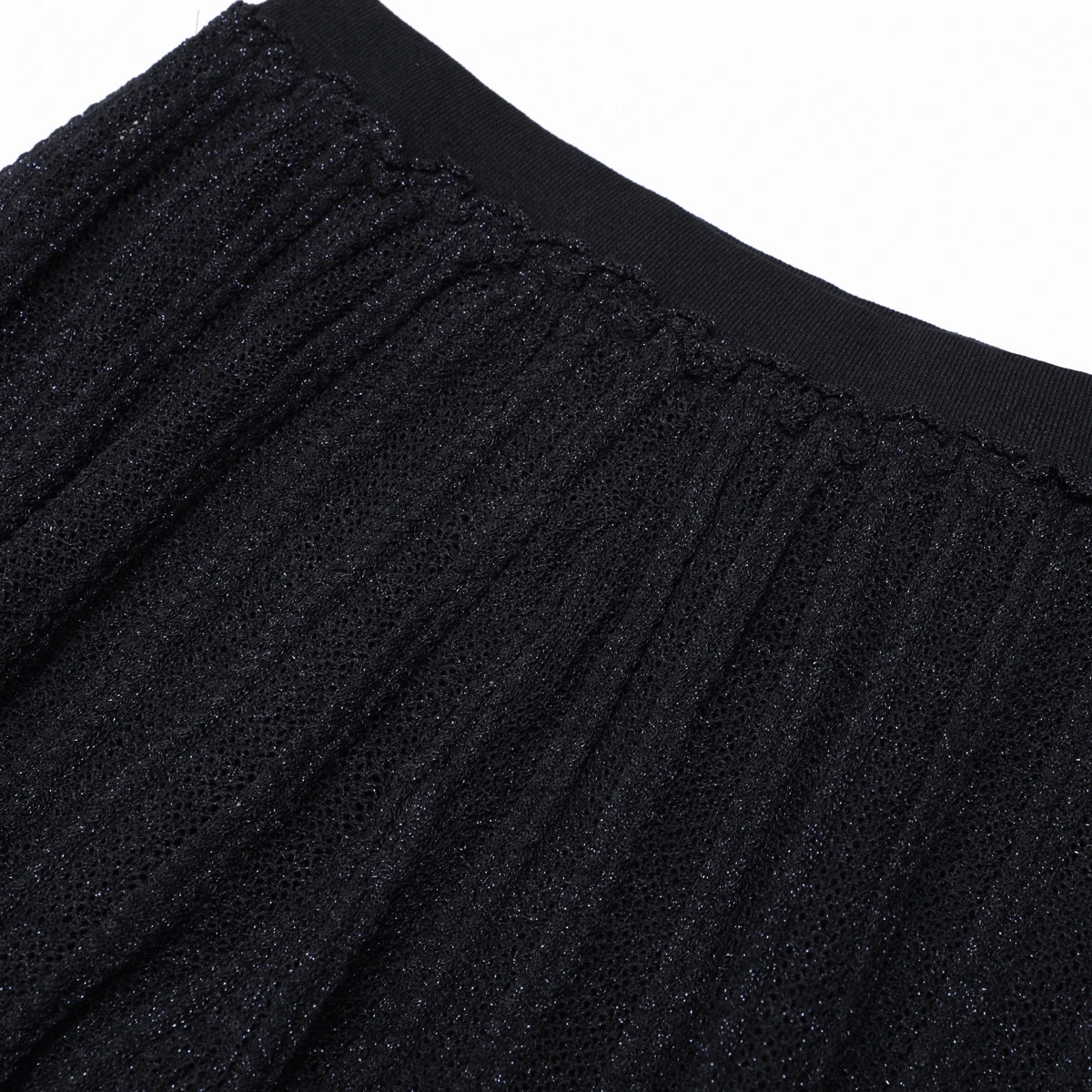 26169 High-Quality Summer And Autumn New Three-Dimensional Flower Heavy Industry Nail Bead Knitted Mid Length Skirt