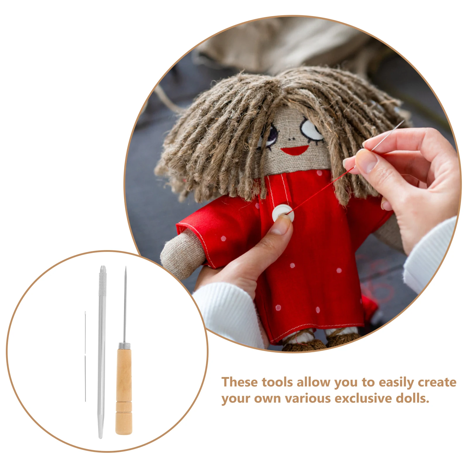 Strumenti per il trapianto dei capelli Creazione di radici Aghi Parrucche Radici Trame in metallo fai da te Bambole