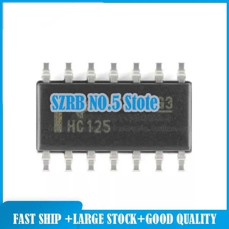 50pcs/lot SN74HC125DR SOIC-14 chips Electronic components