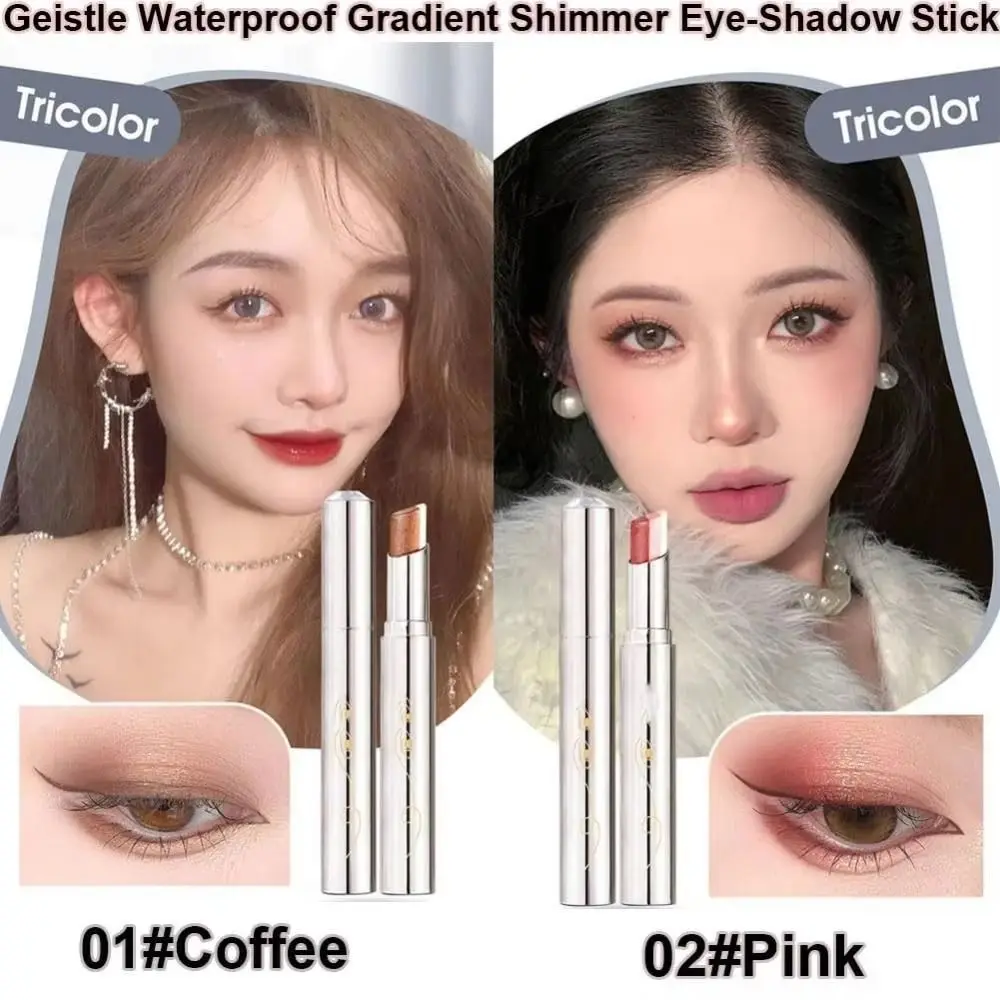 Multipurpose Highlighter 3 Colors Cream Eye-shadow Eye Shimmer Long-Lasting Eye-Shadow Stick Glitter Eye Makeup Tools Summer
