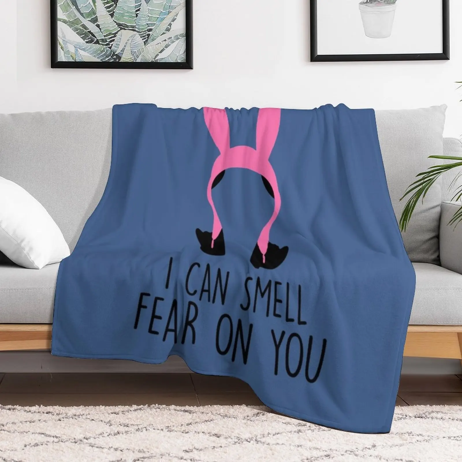 I Can Smell Fear On You Throw Blanket