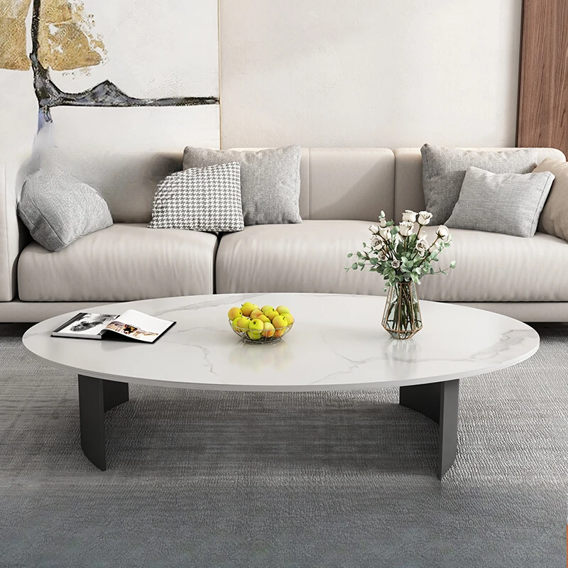 

Rock slab coffee table light luxury Italian living room household small apartment bar table creative tea table