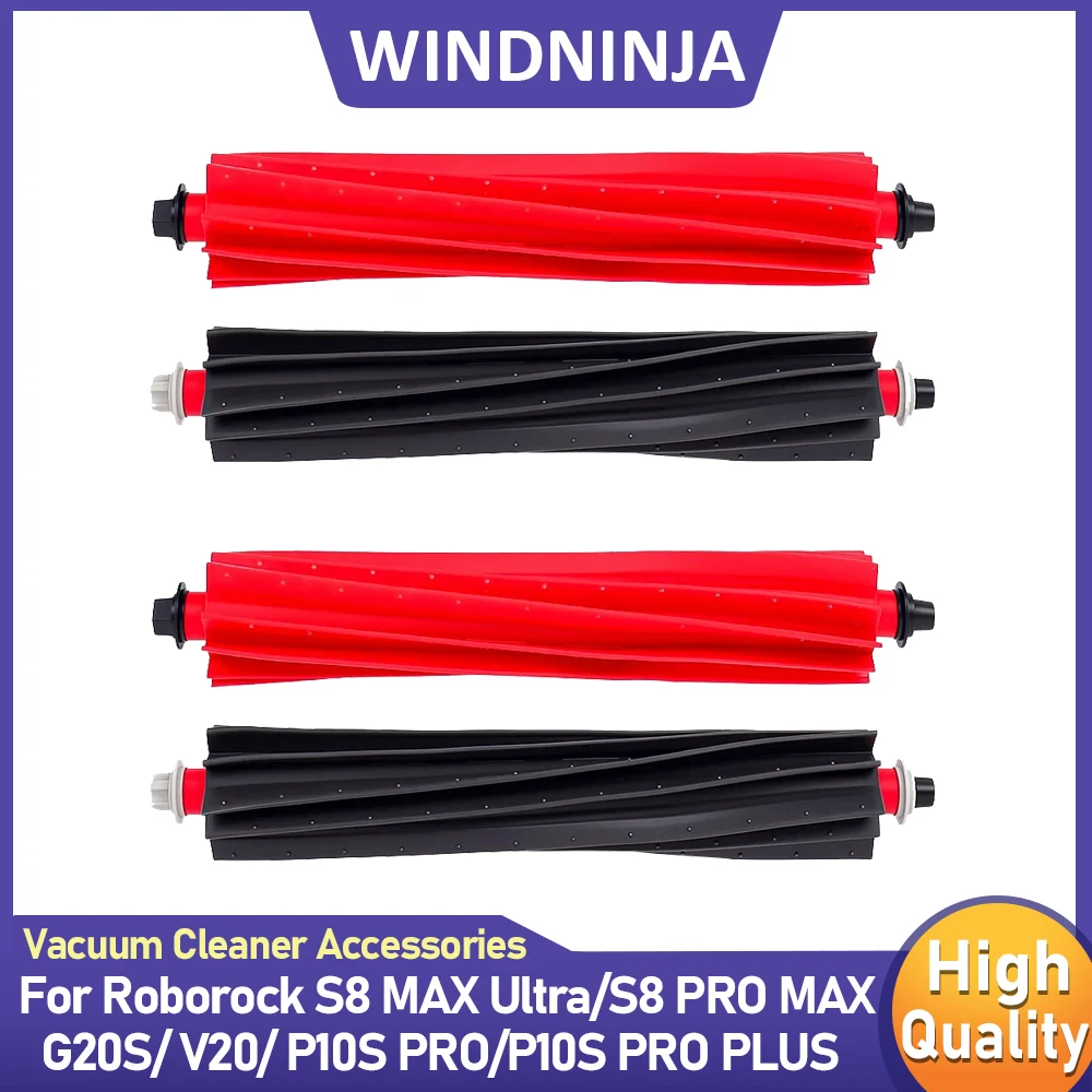 Hauptbürstenzubehör für Roborock S8 MaxV Ultra G20S V20 P10S Pro P10S Pro Plus Roboter-Staubsauger, abnehmbare Rollenbürsten