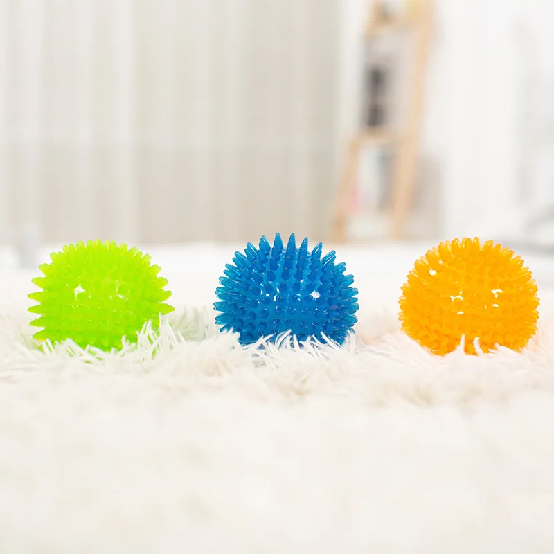 Bite Resistant Pet Chew Ball Toys for Small Large Dogs Elastic Buoyant Squeaky Puppy Big Dog Toy Border Shepherd Collie Supplies