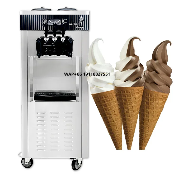 Porschlin Automatic 3 Flavors Ice Cream Machine Maker Soft Ice Cream Machine Spare Parts