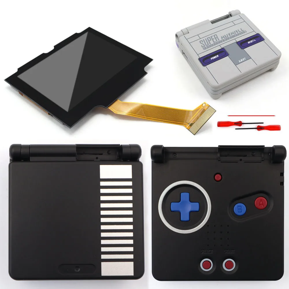 

Комплекты ламинированного IPS V5 GBA SP LCD с подсветкой и высокой яркостью для Gameboy Advance SP 001/010, не требующие обрезки корпуса