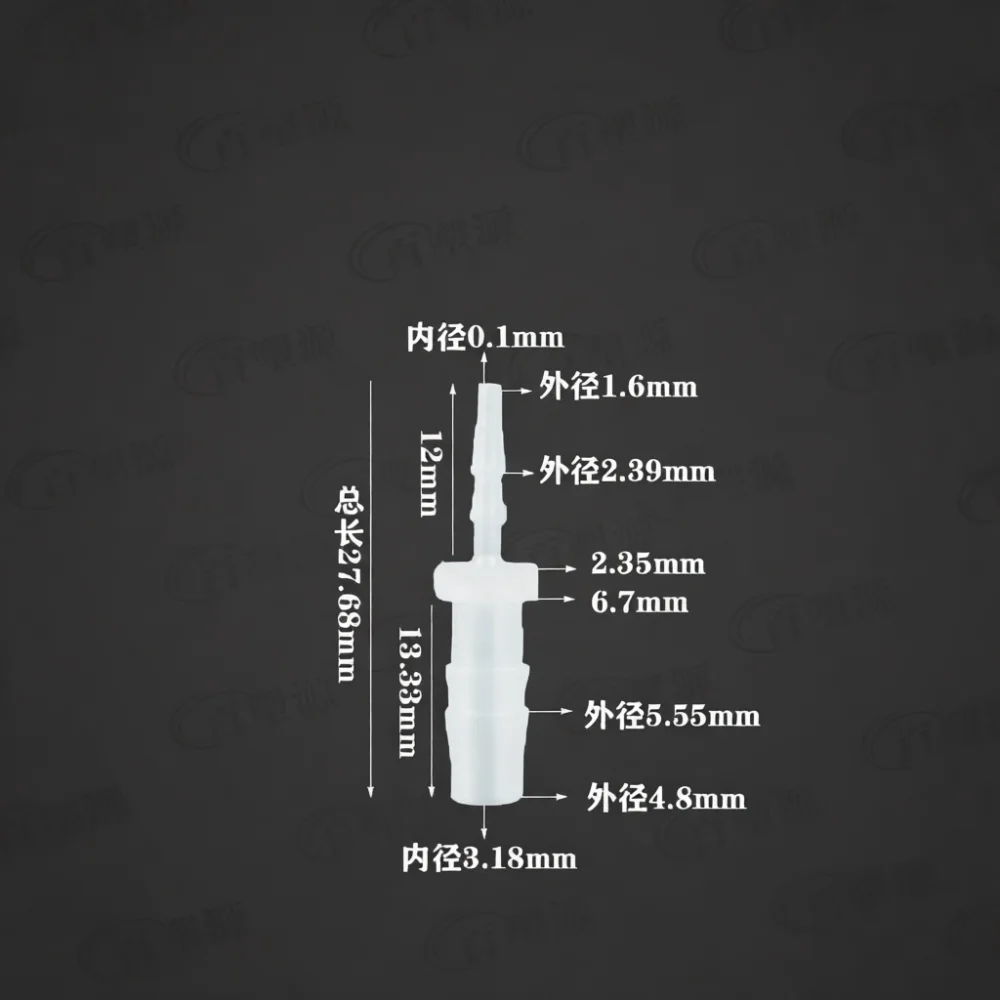 Straight Barbed Connector PP Reducing Fitting For Flexible Hose Pipe Fish Tank Water Filtration Air System Tube Coupler