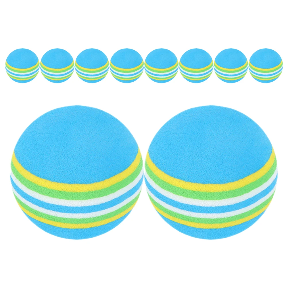 

10pcs Colored Balls EVA Material Indoor Golf Practice Soft Durable Pet Toys Dog Cat Play Set Mini Novelty Golf Balls