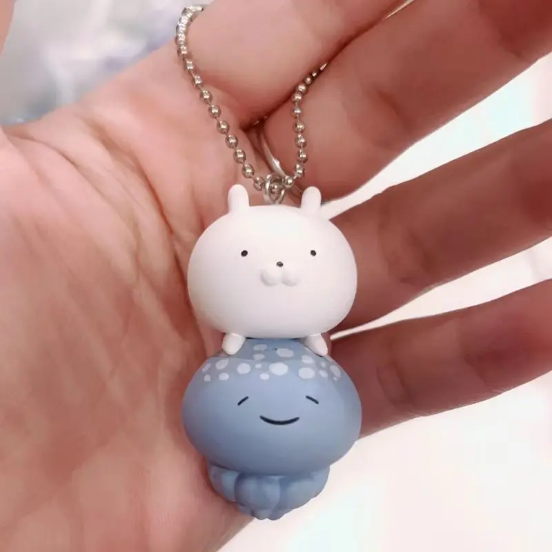 New Rabbit And Ocean Partner Aquarium Limited Edition Blind Box Sea Elf Penguin Action Figure Keychain Bag Pendant Festival Gift view 5