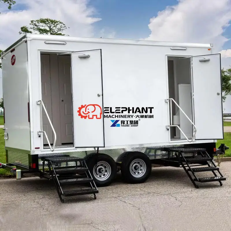 Container Trailer Camping Toilets Mobile Sale Movable Price Bathrooms Trailers Standard Public Portable Toilet