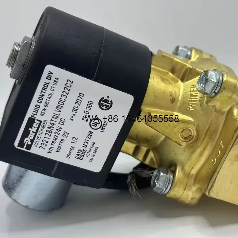 Wmwmnu For DC12-24V AC110V AC220V 1/2 3/4 1 Inch Brass Solenoid Valve Normal Open Close 2-Way Control Valves