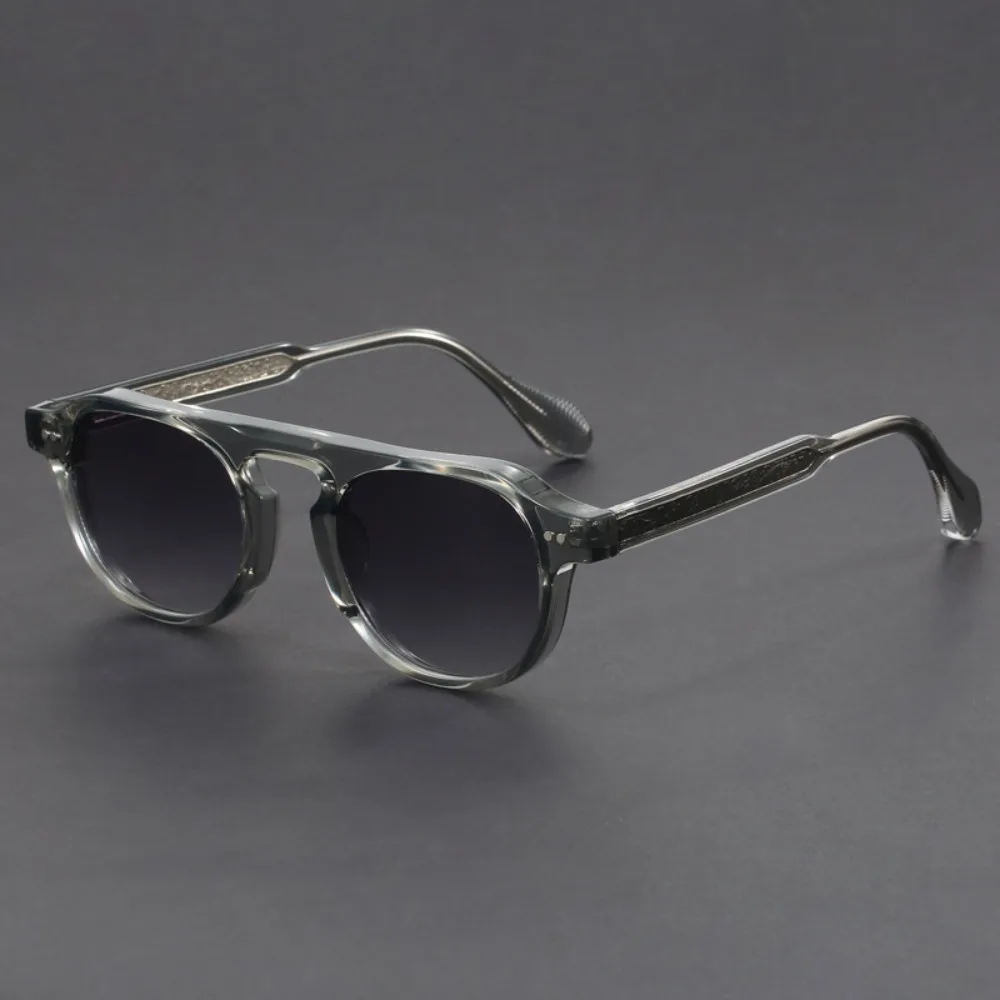 Marka oryginalne okulary w stylu vintage dla mężczyzn modne okulary z octanu z osłoną черепахи wysokiej jakości odcienie okulary dla kobiet — zdjęcie 5
