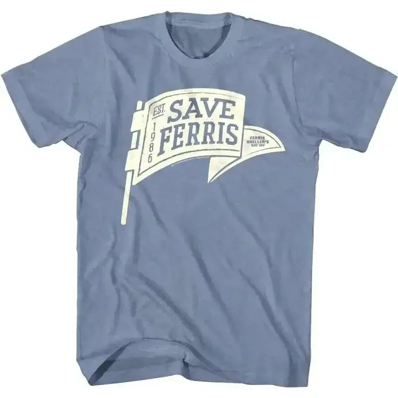 Ferris Bueller'S Day Off Save Pennant Men'S T Shirt 1986 Flag Comedy