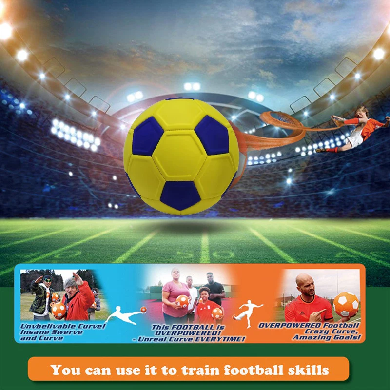 Curve Swerve Soccer Ball, Magic Football Toy, Great Gift for Children, Perfect for Outdoor Match, Football Training or Game