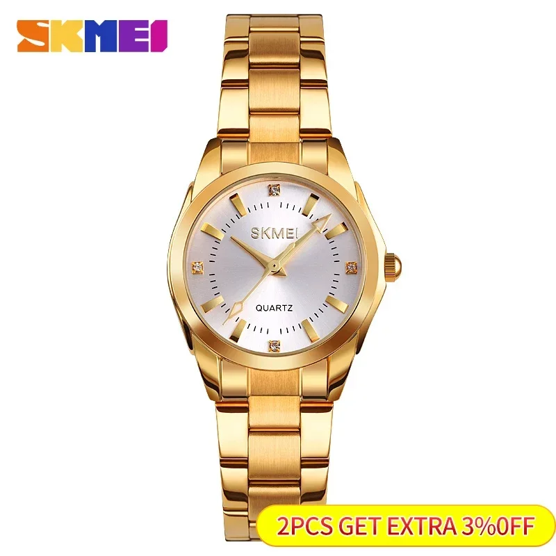 SKMEI1620 movimento giapponese orologi al quarzo di lusso per le donne Thin Lady Hour Ladies reloj mujer Fashion Simple Quartz Women Watch