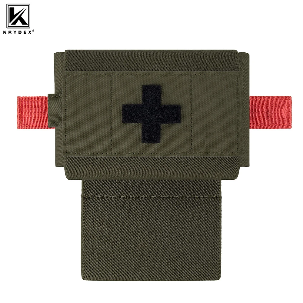 KRYDEX Tactical IFAK Micro Trauma Pouch MOLLE MED Medical First Aid Kit Insert Bag With Tourniquet Holder Survival Outdoor Gear
