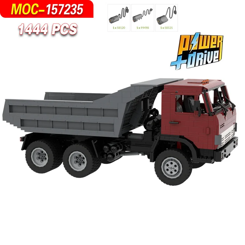 MOC-157235 Muldenkipper-Baustein-Modellbausatz -1620 Teile Maschinenbau Universalsystem Puzzle Konstruktionsspielzeug Geschenk