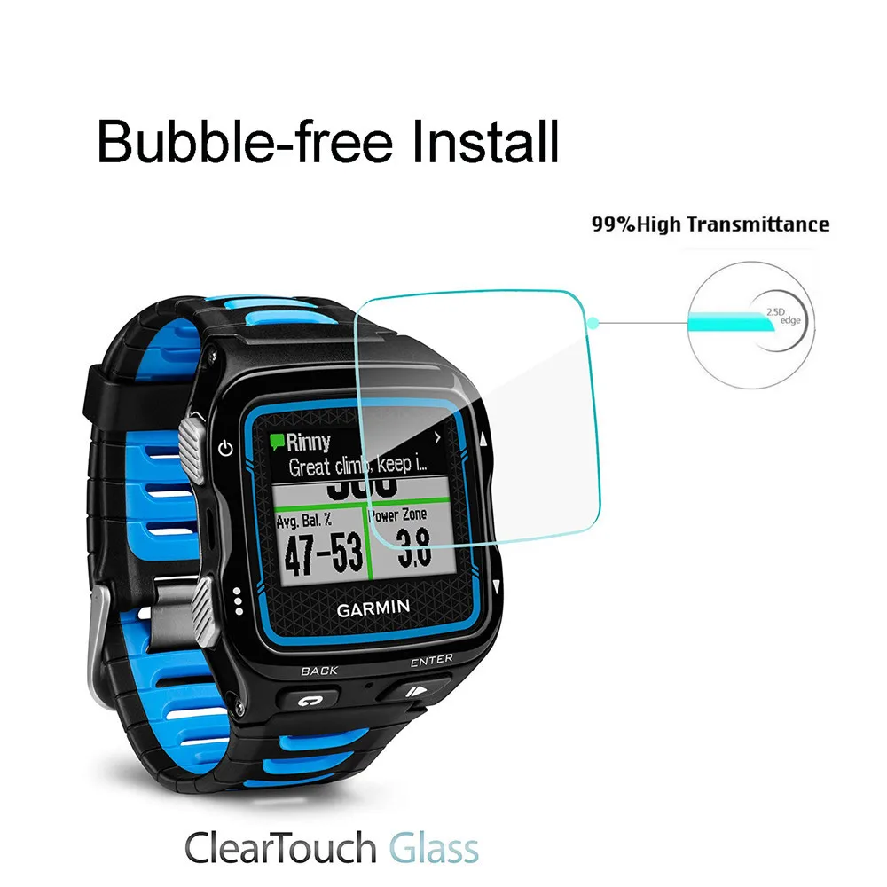 2Pcs HD Tempered Glass Protective Film Guard For Garmin Forerunner 920 XT 920XT SmartWatch Toughened Full Screen Protector Cover