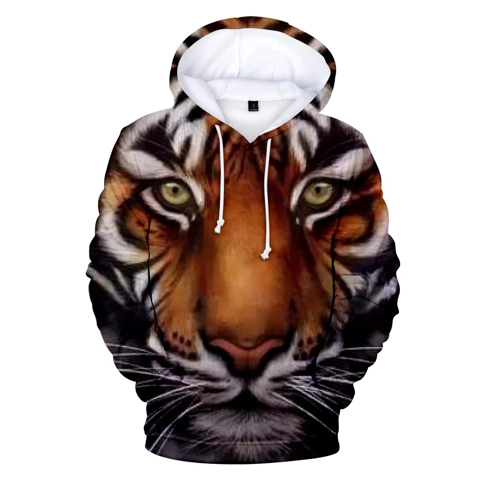 3 a 14 anos crianças hoodies animal o rei tigre impressão adolescentes moletom para meninos harajuku jaqueta dos desenhos animados crianças casaco