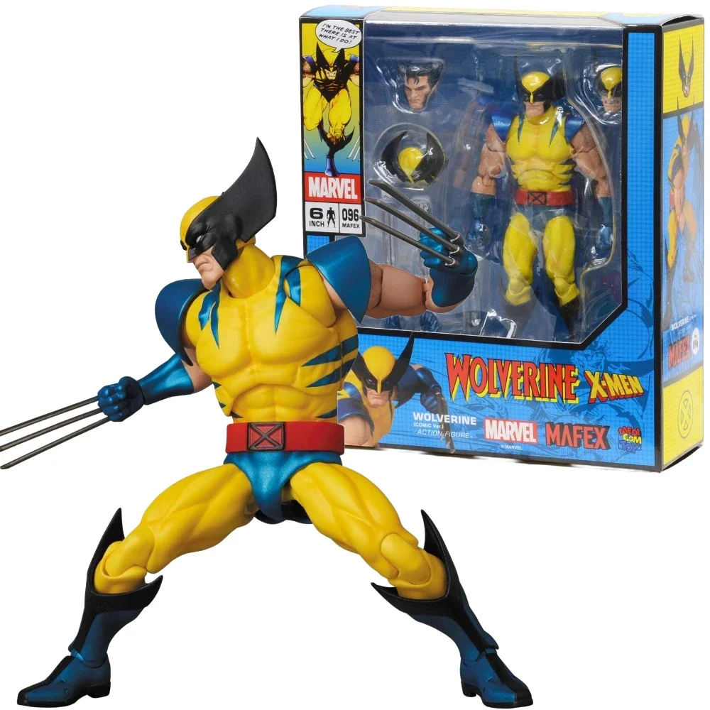 In Stock Re-release MAFEX 096 No.096 Wolverine COMIC Ver. Action Figrue Anime Model Toys