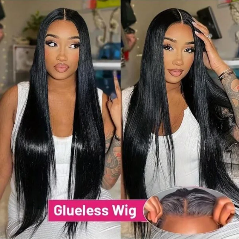 250% الكثافة غلويليس 5x5 HD الدانتيل شعر مستعار أمامي طبيعي مستقيم 13x4 13x6 الدانتيل الشفاف باروكة من شعر طبيعي ارتداء والذهاب للنساء 42"