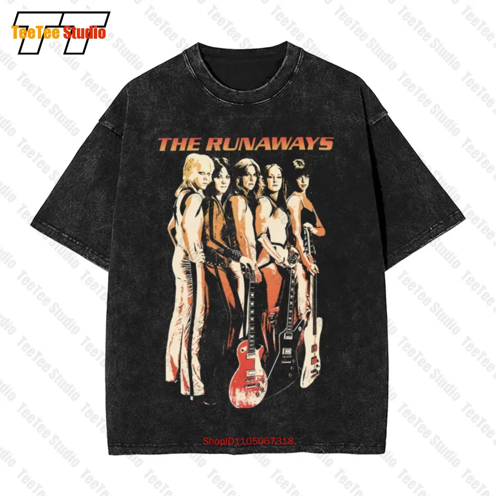 

The Runaways All Женская американская рок-группа Queens Of Noise 1977, винтажная футболка большого размера JCTA