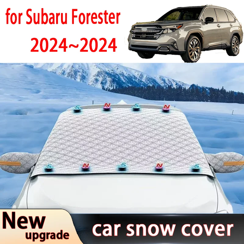 

Автомобильный Снежный щит для Subaru Foreste 2024-2024, затеняющий уличный зимний передний лобовое стекло, морозный чехол, солнцезащитный козырек, автозапчасти