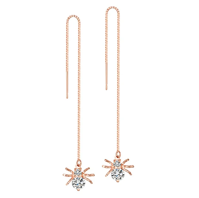 Fashion Jewelry New Personality Spider Earrings Simple Crystal from Austrian for Woman