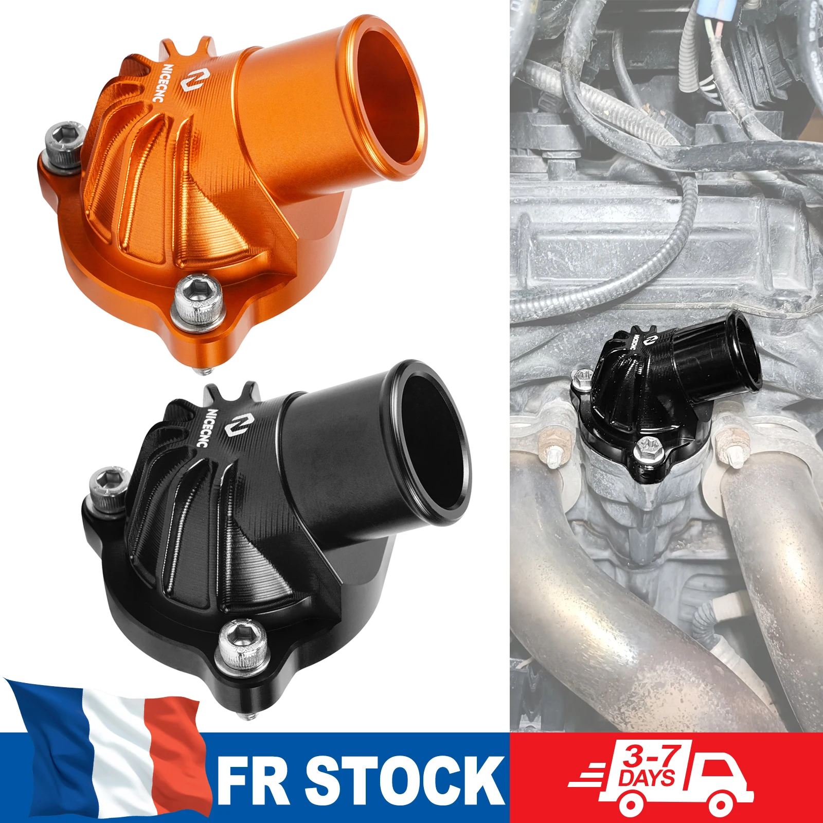 Pour 2018-2025 KTM 890 Duke 790 Duke/R 790 890 Adventure/R Husqvarna Norden 901 boîtier de Thermostat connexion d'eau 63535019000