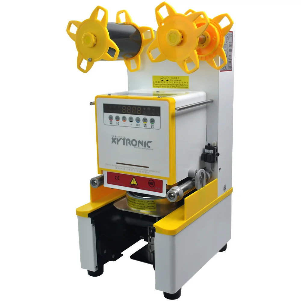 

XEOLEO Full Automatic Cup Sealer Seal 105mm/120mm Bubble Tea Machine Suitable For PP/PE/Paper/PLA Cup Sealing Machine
