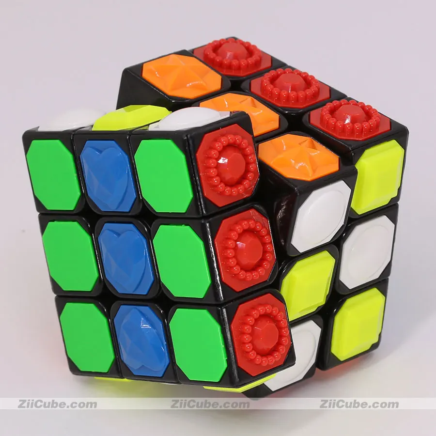 Yongjun 3x3x3 Cube Tiles Tactility Blind Visual Impairment Magico Cubo 3x3 Stereoscopic Tactile Sensation Puzzle Cubes Toy Games