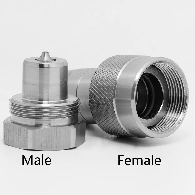 NPT SIZE-B 1/4 3/8 inch Plug and Socket Connector Kit Hydraulic Quick Coupling Joint Closed Quick Steel Material